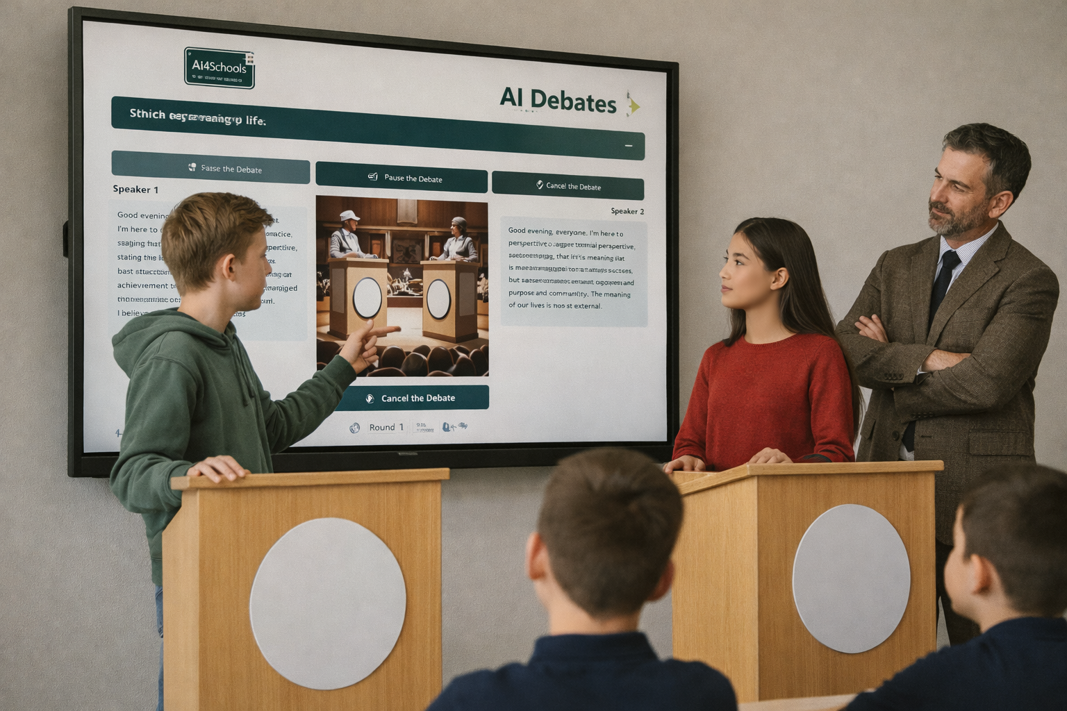 AI Debater in Classroom